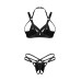 Комплект Obsessive Keira Lise 2-pcs crotchless set L/XL