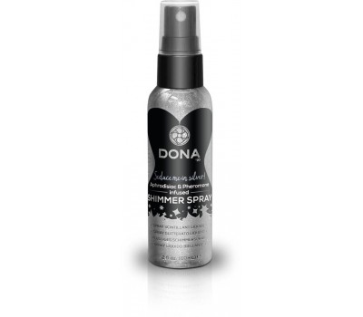 Спрей для тела с блестками DONA Shimmer Spray Silver (60 мл)