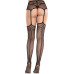 Колготки-чулки Leg Avenue Backseam Net Stockings with Garter Belt One Size Black