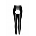 Лeггинсы Noir Handmade F304 Taboo wetlook leggings with open crotch and bum - XXL