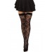 Чулки Leg Avenue Wild rose net thigh highs One Size