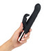 Вибратор-кролик Rosy Gold - Rabbit Vibrator with thrusting function - Black