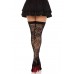 Чулки Leg Avenue Wild rose net thigh highs One Size