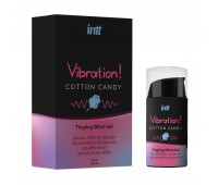 Жидкий вибратор Intt Vibration Cotton Candy (15 мл) (мятая упаковка!!!)