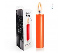 Оранжевая свеча восковая Art of Sex size M 15 см низкотемпературная