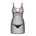 Пеньюар Obsessive Novenes chemise & thong XS/S