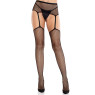 Колготки-чулки Leg Avenue Backseam Net Stockings with Garter Belt One Size Black