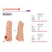 Насадка на член Kokos Nude Sleeve NS 001 L