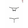 Трусики-стрепы SHELLY THONG black L/XL - Passion Exclusive