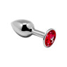 Анальная пробка Alive Mini Metal Butt Plug Red M