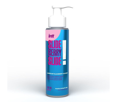 Лубрикант Intt Slide Berry Slide! (100 мл) на водной основе, со вкусом ежевики