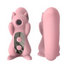 Вакуумный стимулятор с вибрацией KissToy Miss UU Pink, игрушка 2-в-1