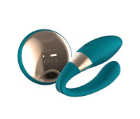 Вибратор для пар LELO Tiani Duo Ocean Blue, 2 мотора, пульт ДУ