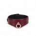 Ошейник с поводком Liebe Seele Wine Red Curved Collar