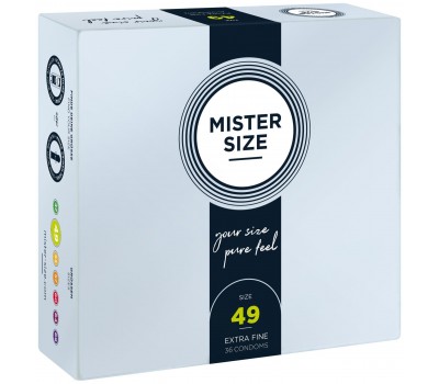 Презервативы Mister Size - pure feel - 49 (36 condoms), толщина 0,05 мм (мятая упаковка!!!)
