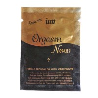 Пробник возбуждающего геля-вибратора для клитора 2-в-1 Intt Orgasm Now (2 мл)