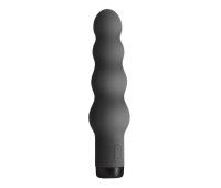 Вибратор S Pleasures Bullets Obsidian, черный, в виде ряда шариков, 10 режимов, диаметр 4,2 см