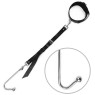 Анальный крюк с ошейником из натуральной кожа Art of Sex - Anal hook, Черный