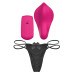 Вибратор в трусики Liebe Panty Vibe Recargable Cerise, нагрев до 39 °C, пульт, трусики в комплекте