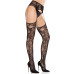 Колготки Leg Avenue Net Stockings with Attached Garter Belt One Size Black
