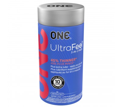 Презервативы ONE Ultra Feel 10 шт, подарочная упаковка тюб