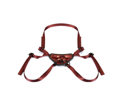 Трусики для страпона Liebe Seele Wine Red Strap-on Harness
