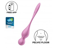 Вагинальные шарики с вибрацией Satisfyer Love Birds 1 Connect App Pink