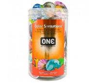 Набор презервативов ONE Color Sensations 100 шт, мегапак тюб