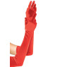 Длинные перчатки Leg Avenue Extra Long Satin Gloves red