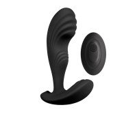 Вибромассажер простаты S Pleasures Premium Cozy, черный, с рельефной головкой, 10 режимов