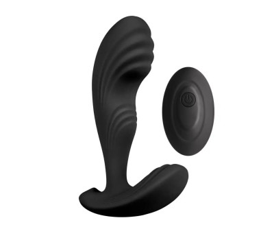 Вибромассажер простаты S Pleasures Premium Cozy, черный, с рельефной головкой, 10 режимов