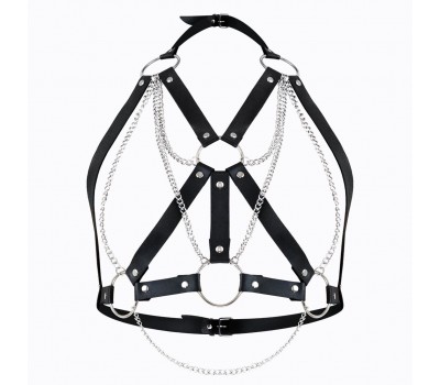 Женская портупея Art of Sex - Aiden Leather harness, Черная XS-M