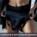 Безремневой страпон с вибрацией Strap-On-Me Vibrating Fuchsia XL, диам. 4,7см, пульт ДУ, регулируемый