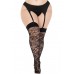 Чулки Leg Avenue Wild rose net thigh highs 1X/2X