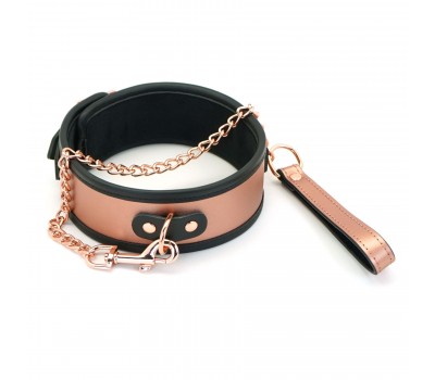 Ошейник с поводком Liebe Seele Rose Gold Memory Collar with Leash