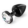 Анальная пробка со стразом Diogol ANNI round black 30мм