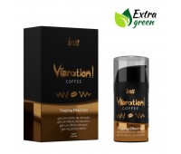 Жидкий вибратор Intt Vibration Coffee (15 мл) EXTRA GREEN, очень вкусный, действует до 30 минут