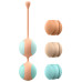 Вагинальные шарики Liebe Kewos — Peach/Mint, 5 шариков в комплекте, 15, 25, 35, 45 и 55 г
