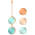 Вагинальные шарики Liebe Kewos — Peach/Mint, 5 шариков в комплекте, 15, 25, 35, 45 и 55 г