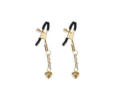 Зажимы для сосков Liebe Seele Hollow Heart Nipple Clamps Gold