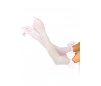 Длинные перчатки Leg Avenue Opera length bow top gloves White