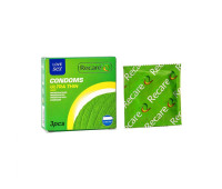 Презервативы Recare Ultra Thin Mint Condoms 3 шт, ультратонкие, аромат: мята Презервативы Recare Ultra Thin Mint Condoms 3 шт, ультратонкие, аромат: мята