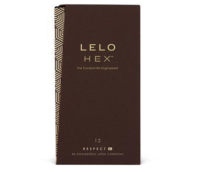 Презервативы LELO HEX Condoms Respect XL 12 Pack, тонкие и суперпрочные, увеличенный размер