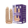 Фаллоимитатор с вибрацией SilexD Double Gusto Vibro Flesh (Model 1 size 8" & 7") + LRS