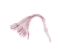 Флоггер Liebe Seele White & Pink Leather Whip