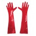 Глянцевые виниловые перчатки Art of Sex - Lora, размер S, цвет Красный