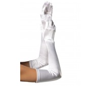Длинные перчатки Leg Avenue Extra Long Satin Gloves white