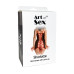 Сексуальное платье из сетки Art of Sex - Sharlotte черно-красное L-2XL