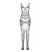 Бодистокинг Passion BS102 One Size, white