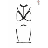 Бюстгальтер-стрепы с чокером SHELLY BRA black XXL/XXXL - Passion Exclusive